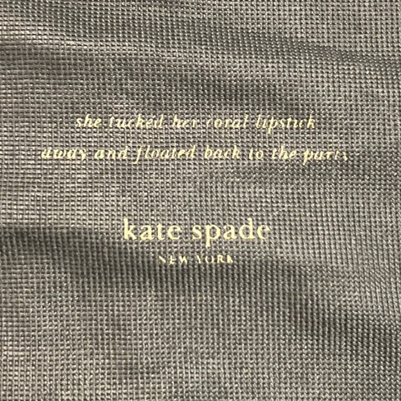 KATE SPADE Vintage "Float Back to the Party" Brown Dust Bag - Small/Medium Size - Picture 3 of 3